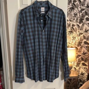 Men's Blue Checkered Shirt